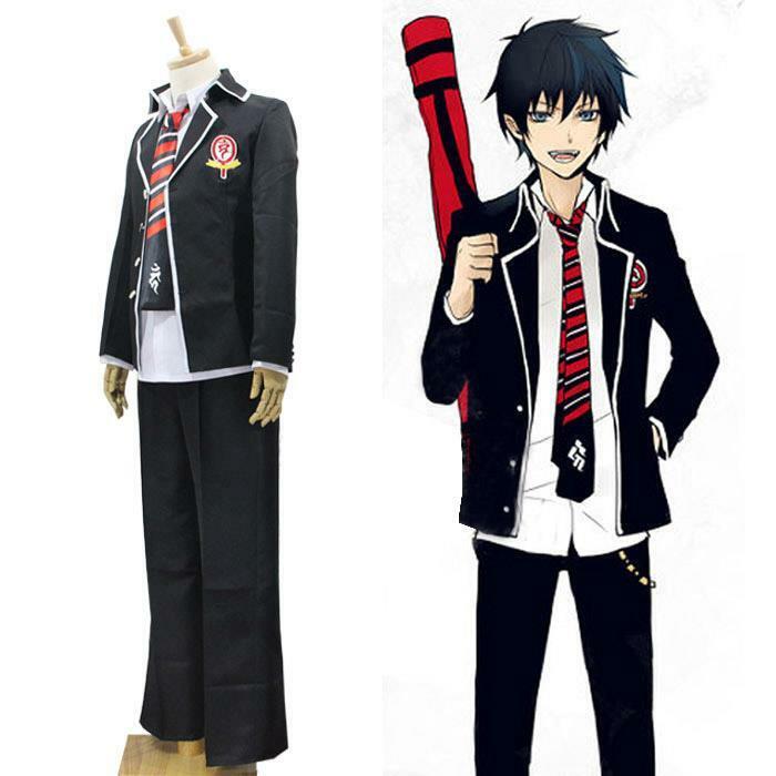 Ao No Blue Exorcist Rin Okumura Jacket And Tie Cosplay Costume Uniform Full Set Catchcostume