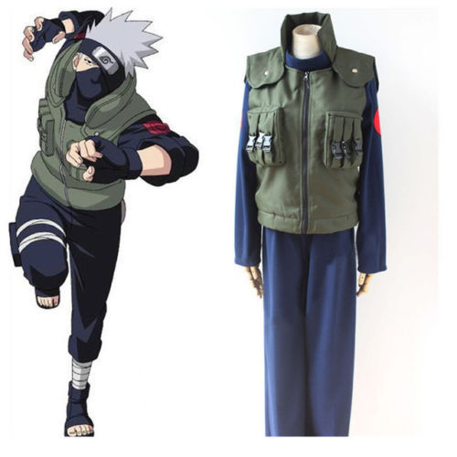 Naruto Hatake Kakashi Jounin Costume Cosplay Hoodie-XLarge 