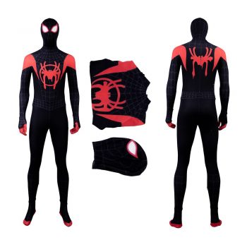 MANLUYUNXIAO Spiderman Cosplay Halloween Costume For Kids Adult Men Marvel Spider Man Into The Spider Verse Jumpsuit Custom Made