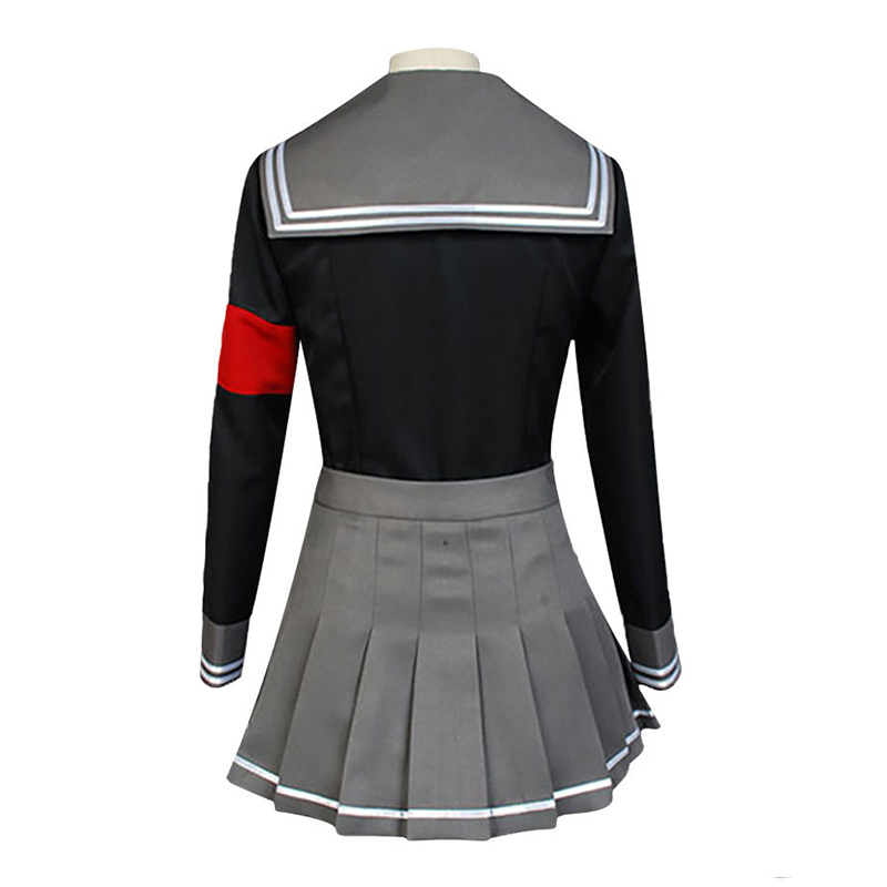 Anime Dangan-Ronpa Peko Pekoyama Danganronpa Cosplay Costume Schlool JK Uniform Sailor Suit Tops Skirt Red Bow-Tie Stock - CatchCostume
