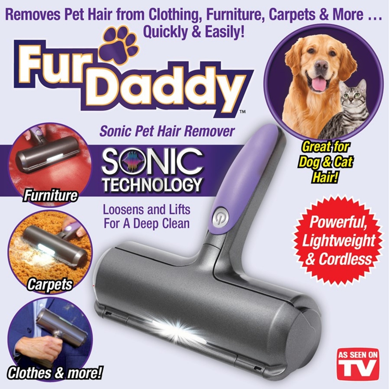 Fur Daddy Sonic Pet Hair Remover, Pet Hair Roller, Dogs and Cats