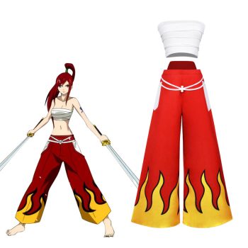 Catchcostume Anime Fairy Tail Erza Scarlet Costume Set Women's Cosplay Outfit
